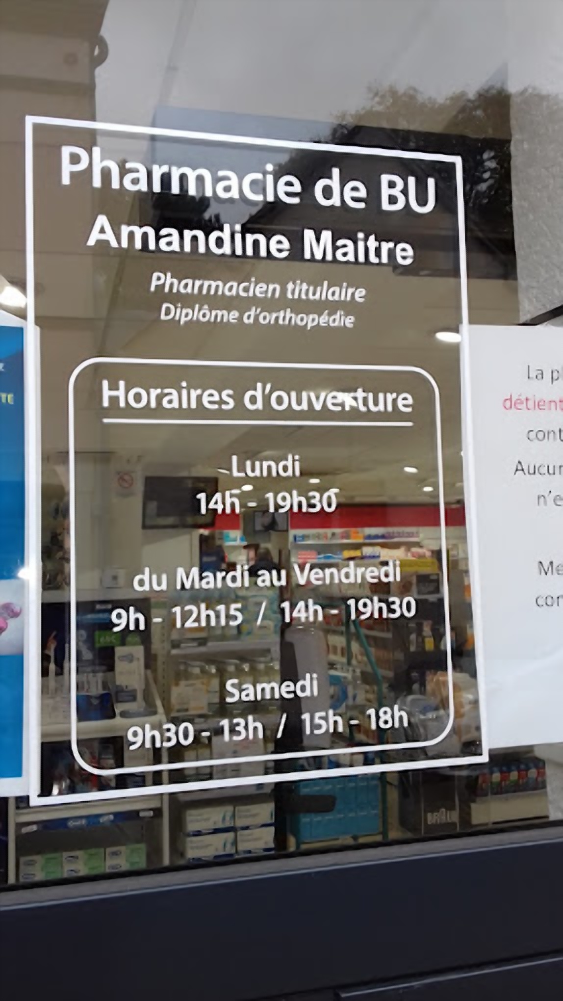 Magasin Pharmacie de Bû - Bû (28410) Visuel 2